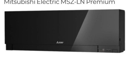 Mitsubishi Electric MSZ-EF Zen wall-mounted air conditioning unit in black